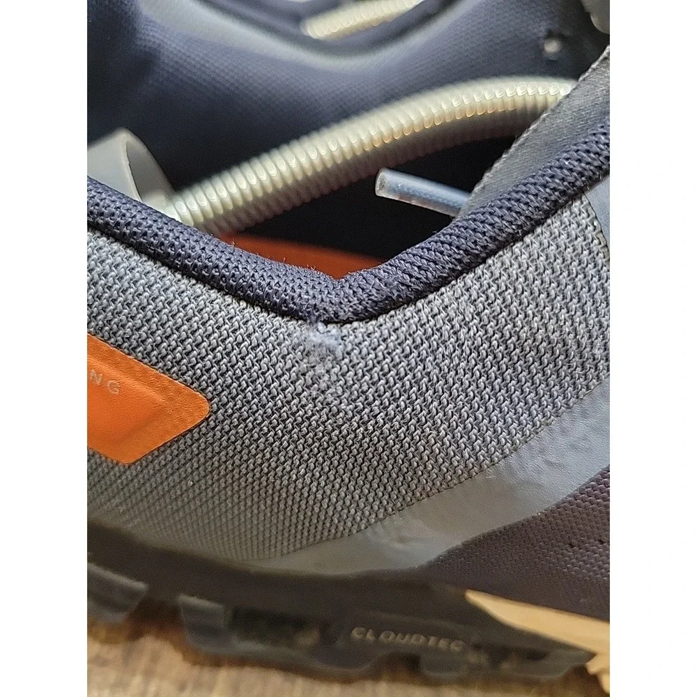 On Cloud Flow Shoes Mens 12 Blue Orange Running Gorpcore Sneaker 35.99237